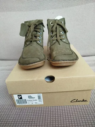 Botines Clarks Piel Verde
