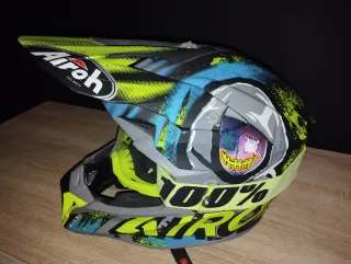 Casco Motocross Airoh + Occhiali