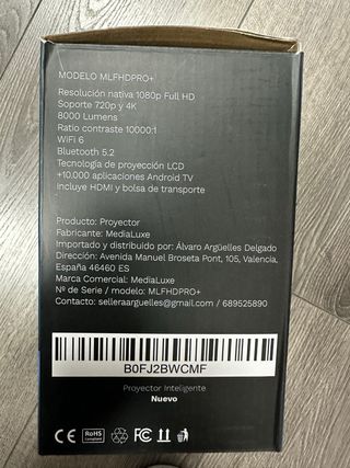 Proyector  Mediqluxe 4K Full HD WiFi 6#565547