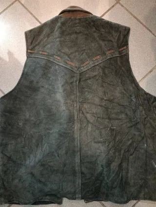 Gilet in pelle vintage XXL ottime condizioni top