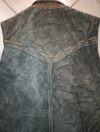 Gilet in pelle vintage XXL ottime condizioni top