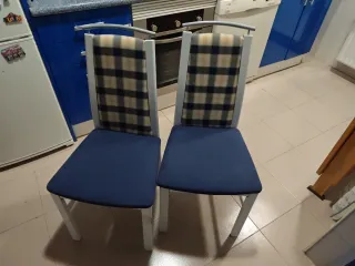 Rinconera de cocina beige y azul