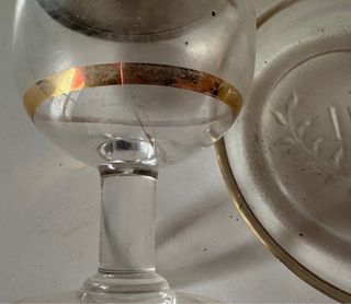 Lotto oggetti sacri in vetro