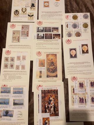 SMOM francobolli annata 2001