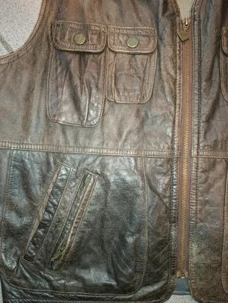 Gilet in pelle Italo taglia 50 ottime condizioni