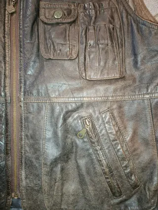 Gilet in pelle Italo taglia 50 ottime condizioni