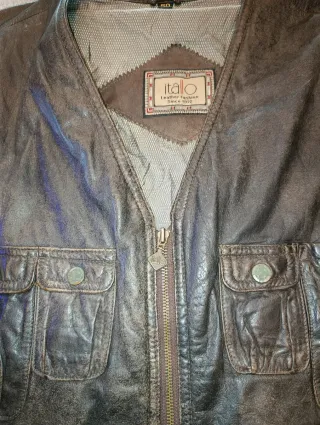 Gilet in pelle Italo taglia 50 ottime condizioni