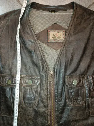 Gilet in pelle Italo taglia 50 ottime condizioni