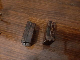 CAJITAS ANTIGUAS DE BAQUELITA Y TELA PRENSADA