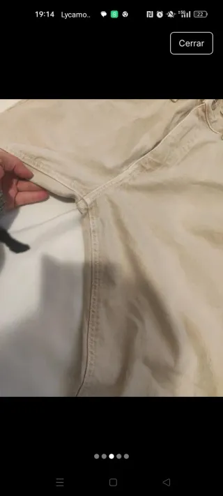 Pantalón Zara Mujer Beige