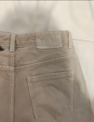 Pantalón Zara Mujer Beige