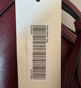 Bolso Isabel Marant Rojo con Tachuelas Doradas