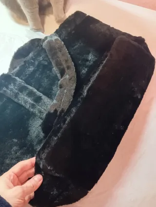 Bolso PUMA peluche negro