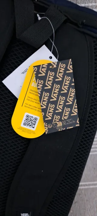 Zaino Vans blu e nero