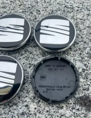 TAPAS CENTRO RUEDA BUJE SEAT LEÓN IBIZA CUPRA 56mm