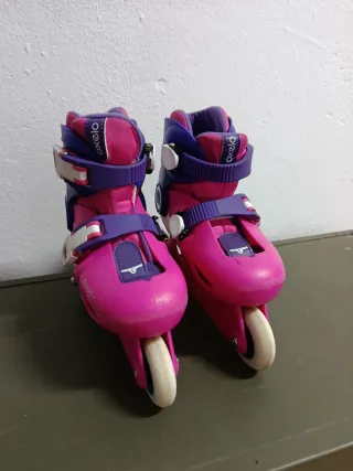 Patines Oxelo Talla 26-28 Rosa/Morado