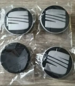 4 CENTROS RUEDA LLANTA SEAT LEÓN IBIZA CUPRA 56mm