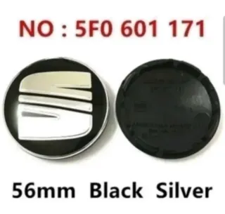 4 CENTROS RUEDA LLANTA SEAT LEÓN IBIZA CUPRA 56mm