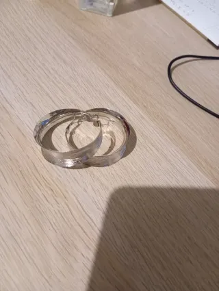 Pendientes Aro Plateados