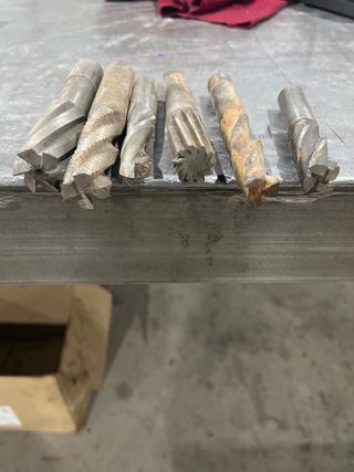 Lote de fresas para acero