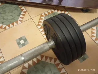 Kit Barra Pesas 50kg Decathlon