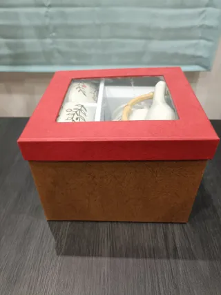 Set 3 piezas cerámica té bambú