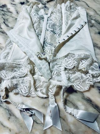 Corsé de novia blanco