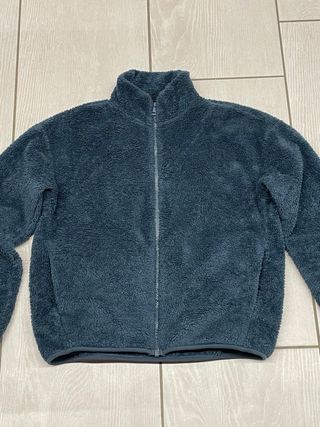 Giacca pile Uniqlo teal