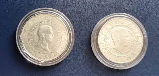 Coppia di monete in argento