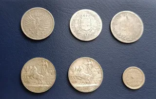 Coppia di monete in argento