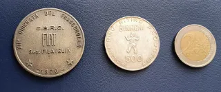 Coppia di monete in argento