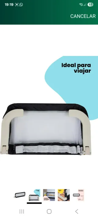 Barrera de seguridad para cama Safety