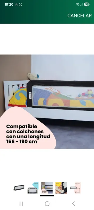 Barrera de seguridad para cama Safety
