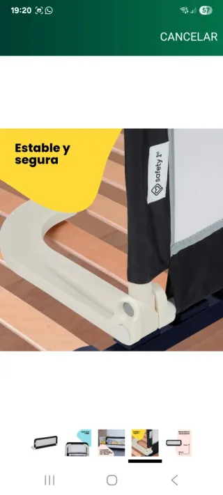 Barrera de seguridad para cama Safety