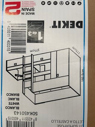 Litera modular blanca