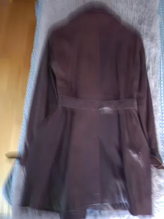 Abrigo de cuero auténtico trench CORTIPEL de