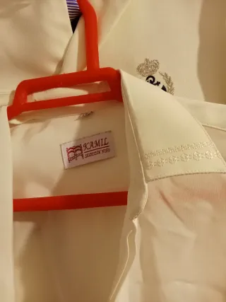 Traje de Comunión Niño Blanco y Azul