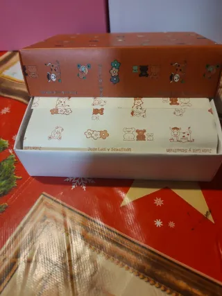 Cartera de piel con ositos