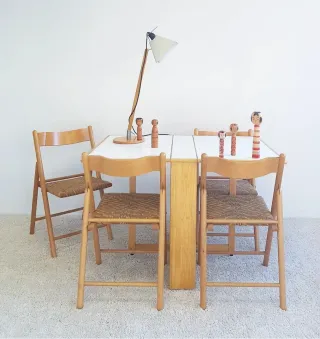 4 sillas plegables HABITAT. Vintage, 70s.