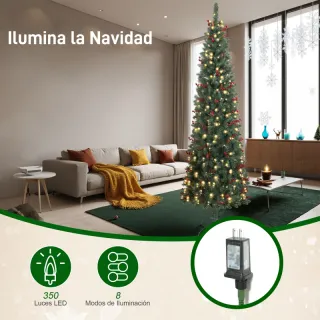 Árbol Navidad Estrecho con Bayas
