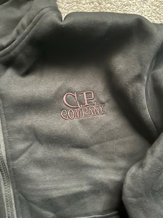 Felpa CP Company nera con occhiali