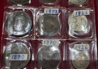 27 monete greche 1869-1926 Lepta e dracme