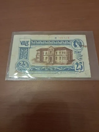 Billete local Viso del Marqués 25 céntimos 1937
