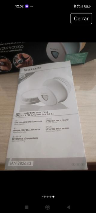 Cepillo Corporal Rotatorio Silver Crest