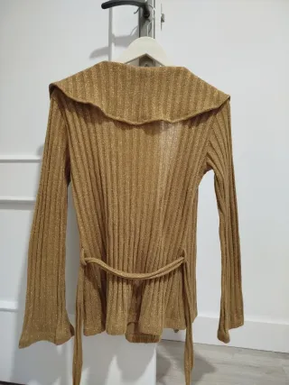 Cardigan brillo dorado YLOS Talla S/M