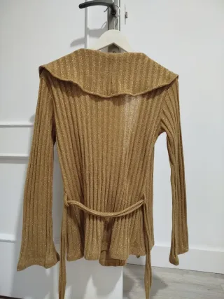 Cardigan brillo dorado YLOS Talla S/M