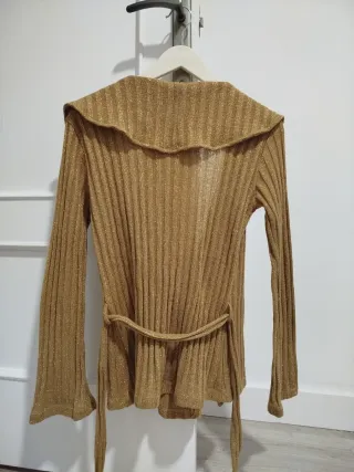 Cardigan brillo dorado YLOS Talla S/M