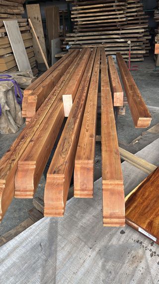 Vigas de madera para pérgolas