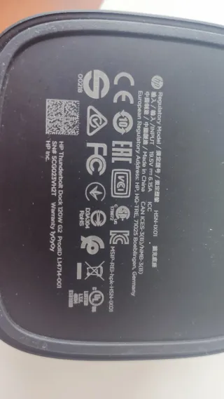 HP Thunderbolt Dock 120W G2