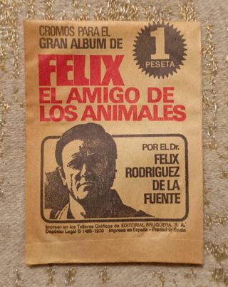 Sobre cromos Felix, El amigo de los animales